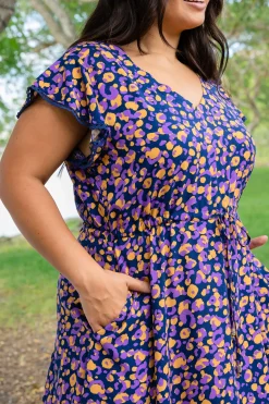 Proud Poppy Clothing Naomi Maxi Dress in Purple Leopard PurpleLeopard Hot
