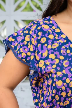 Proud Poppy Clothing Naomi Maxi Dress in Purple Leopard PurpleLeopard Hot
