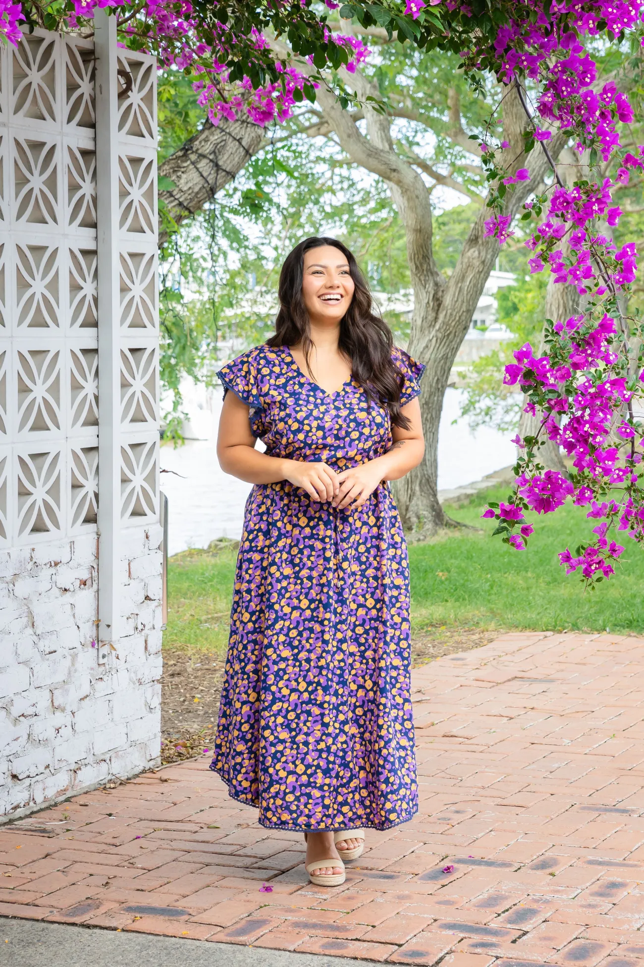 Proud Poppy Clothing Naomi Maxi Dress in Purple Leopard PurpleLeopard Hot