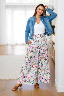Proud Poppy Clothing Noah Full Length Pants in Rose Fleur RoseFleur New