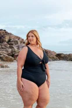 Proud Poppy Clothing Noosa Tie One Piece in Black Fashion