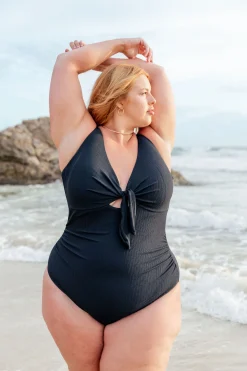 Proud Poppy Clothing Noosa Tie One Piece in Black Fashion