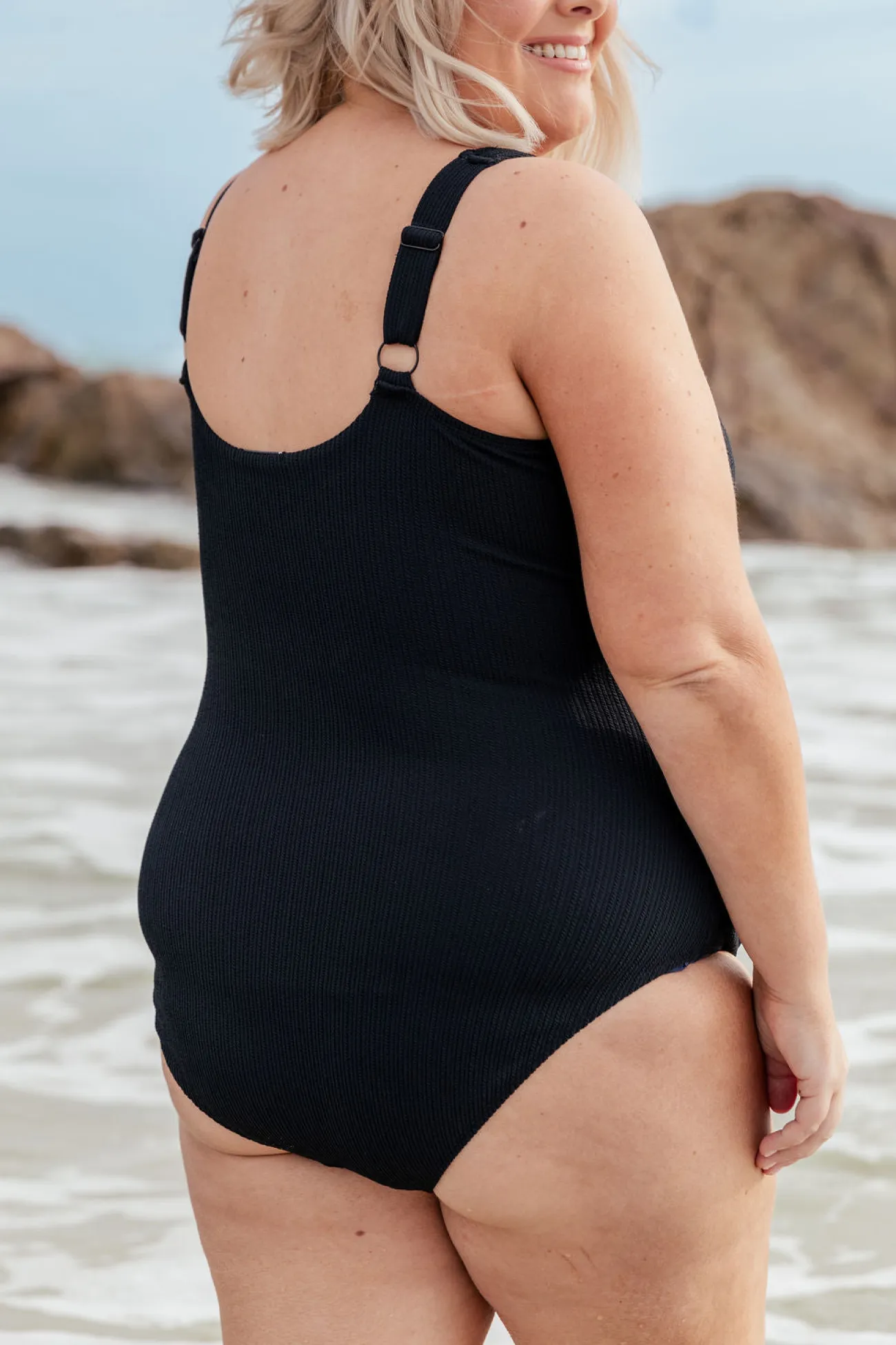 Proud Poppy Clothing Noosa Tie One Piece in Black Fashion