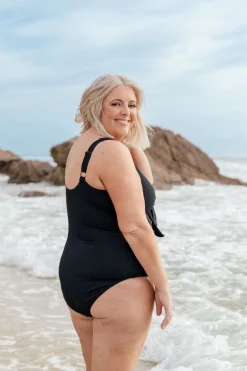 Proud Poppy Clothing Noosa Tie One Piece in Black Fashion