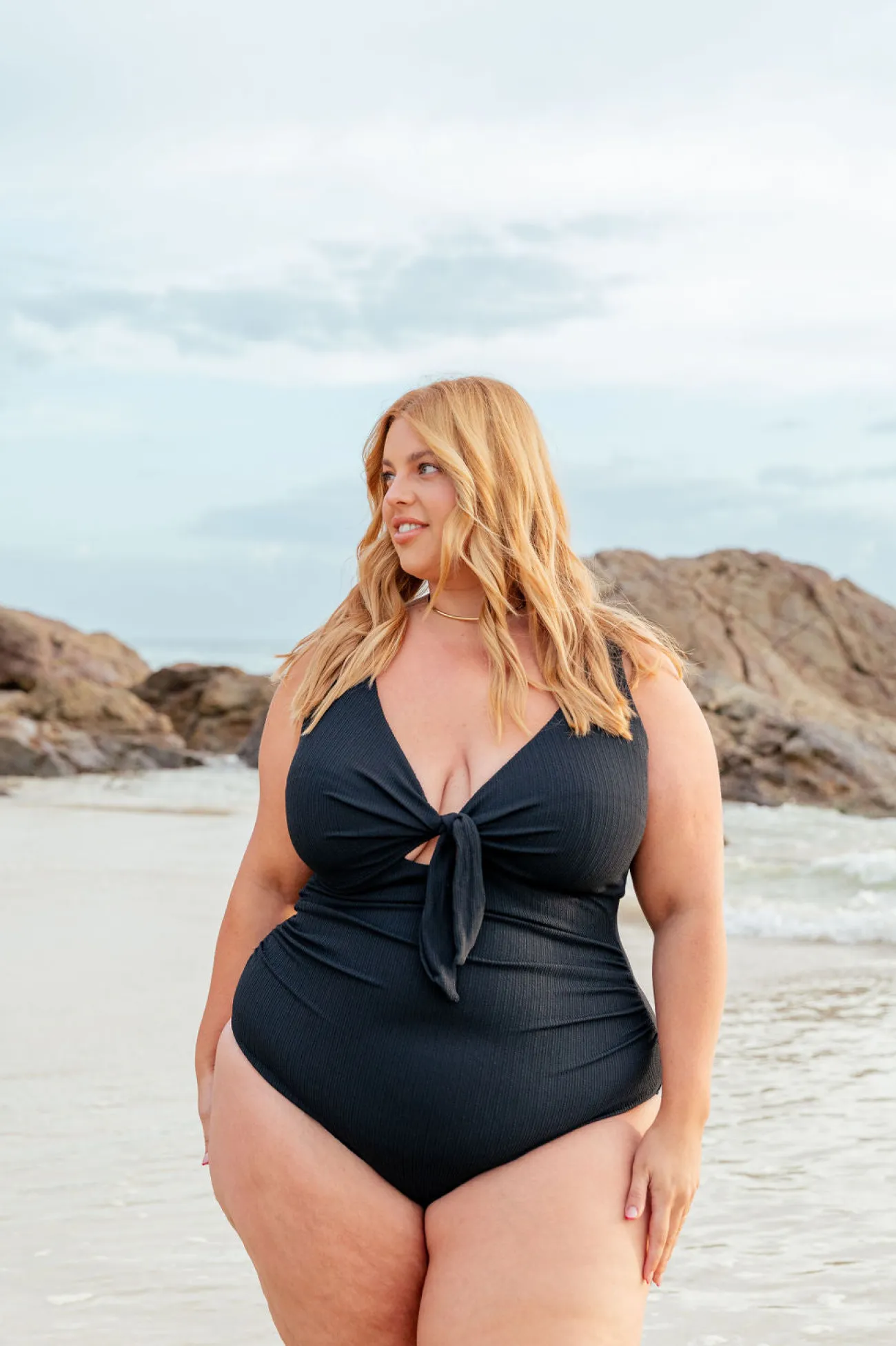 Proud Poppy Clothing Noosa Tie One Piece in Black Fashion
