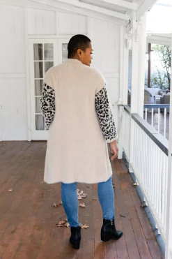 Proud Poppy Clothing Oakland Leopard Cardigan in Beige Outlet