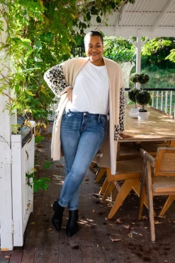 Proud Poppy Clothing Oakland Leopard Cardigan in Beige Outlet