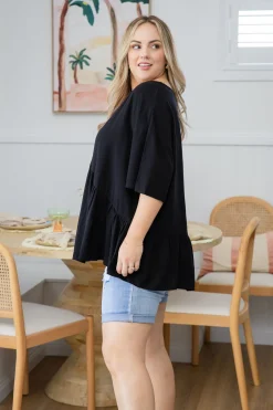 Proud Poppy Clothing Peak Top in Black Clearance