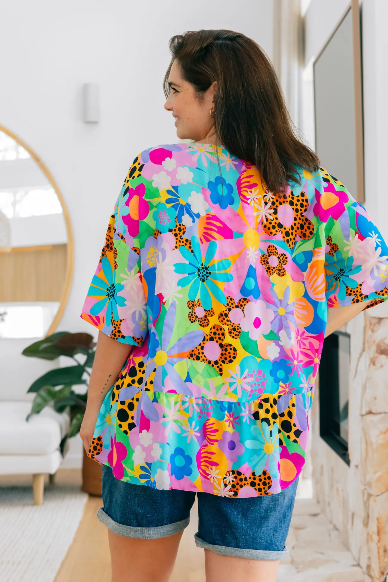 Proud Poppy Clothing Peak Top in Floral Fancy by Kasey Rainbow Clearance