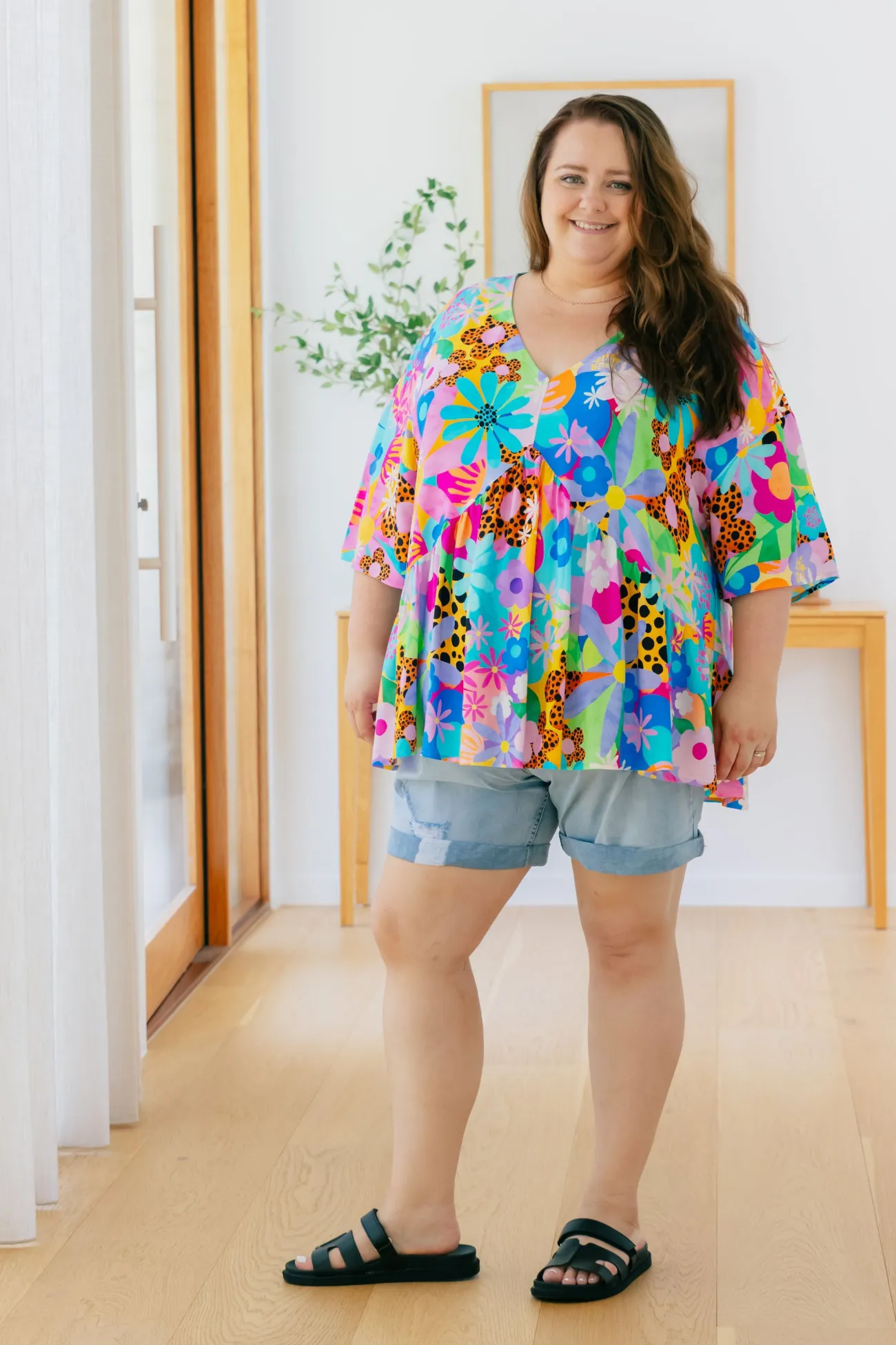 Proud Poppy Clothing Peak Top in Floral Fancy by Kasey Rainbow Clearance
