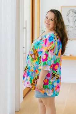 Proud Poppy Clothing Peak Top in Floral Fancy by Kasey Rainbow Clearance