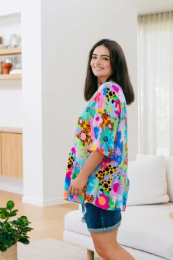 Proud Poppy Clothing Peak Top in Floral Fancy by Kasey Rainbow Clearance
