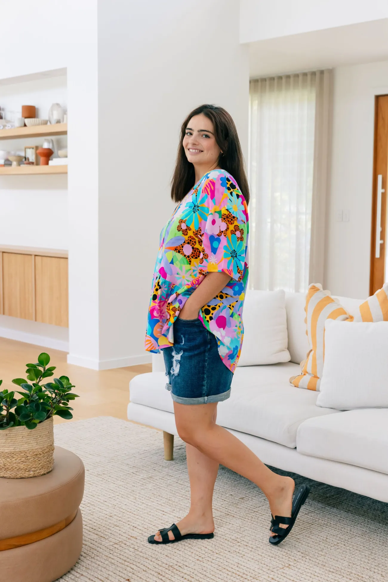 Proud Poppy Clothing Peak Top in Floral Fancy by Kasey Rainbow Clearance
