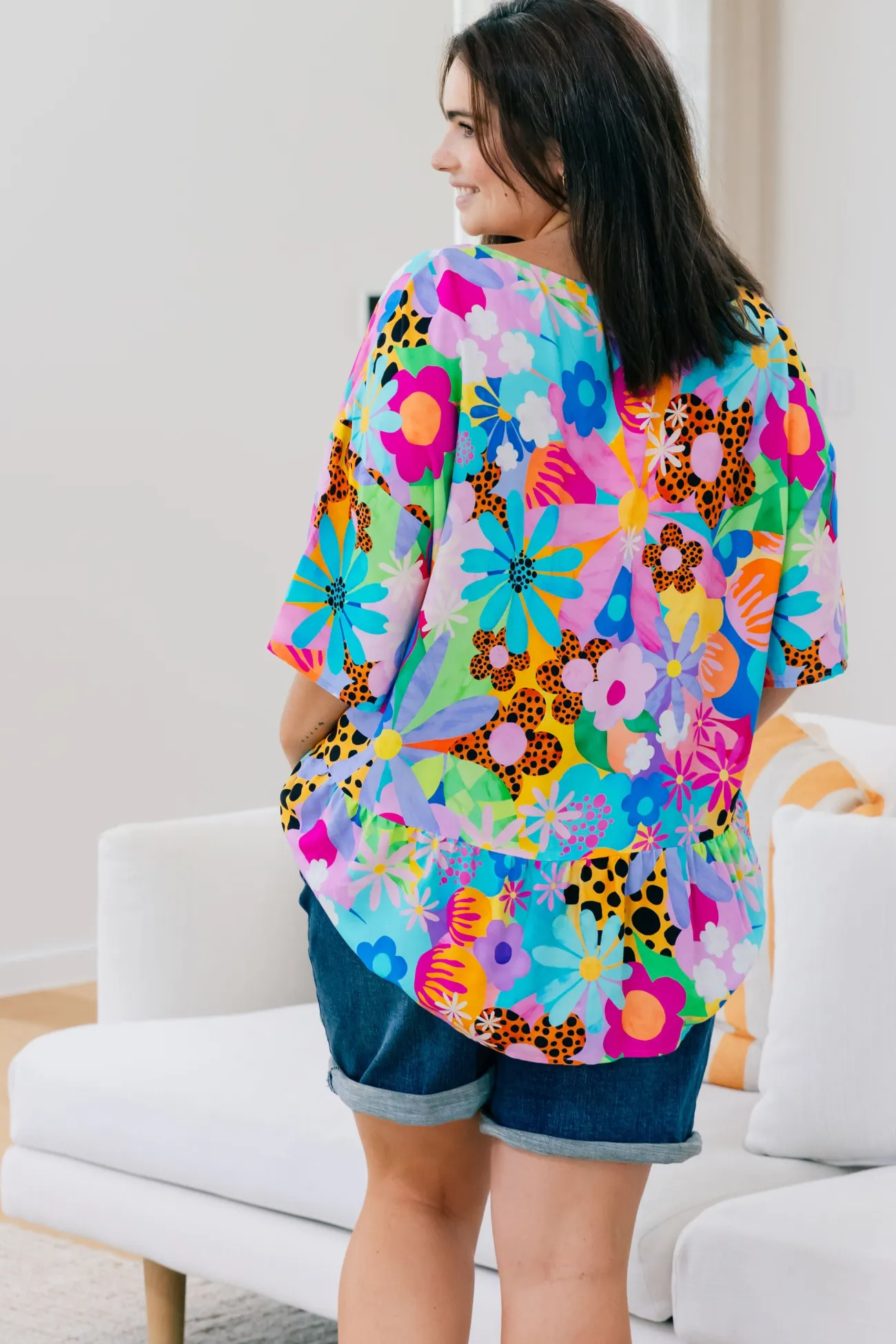 Proud Poppy Clothing Peak Top in Floral Fancy by Kasey Rainbow Clearance
