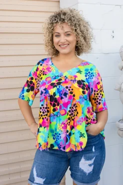 Proud Poppy Clothing Peak Top in Messy Mind by Kasey Rainbow Fashion
