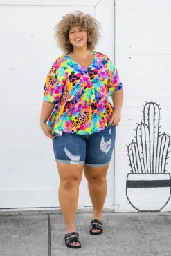Proud Poppy Clothing Peak Top in Messy Mind by Kasey Rainbow Fashion