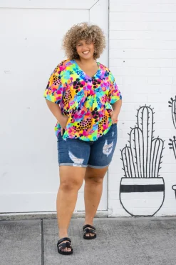 Proud Poppy Clothing Peak Top in Messy Mind by Kasey Rainbow Fashion