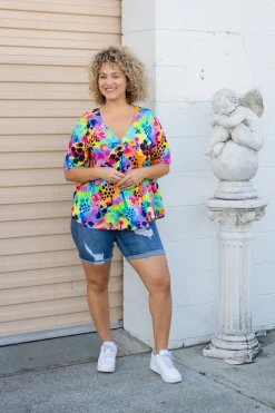Proud Poppy Clothing Peak Top in Messy Mind by Kasey Rainbow Fashion
