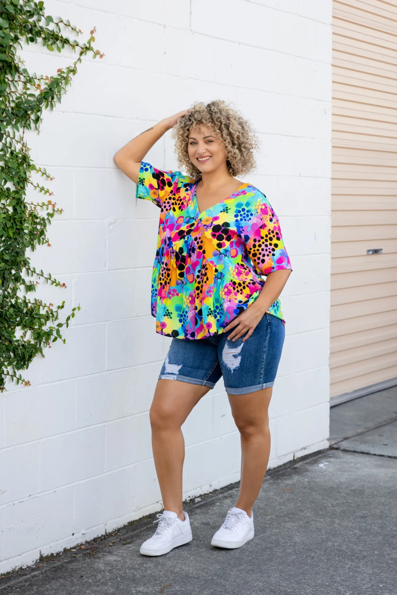 Proud Poppy Clothing Peak Top in Messy Mind by Kasey Rainbow Fashion