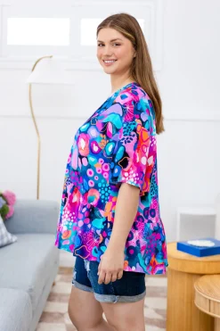 Proud Poppy Clothing Peak Top in Midnight Safari by Kasey Rainbow Hot