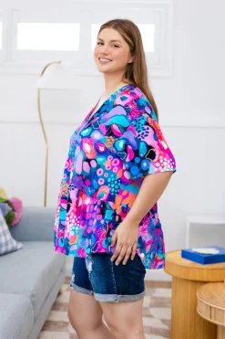 Proud Poppy Clothing Peak Top in Midnight Safari by Kasey Rainbow Hot