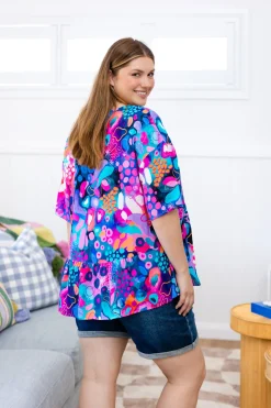 Proud Poppy Clothing Peak Top in Midnight Safari by Kasey Rainbow Hot