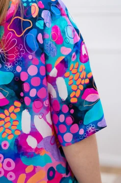 Proud Poppy Clothing Peak Top in Midnight Safari by Kasey Rainbow Hot