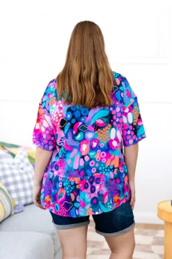 Proud Poppy Clothing Peak Top in Midnight Safari by Kasey Rainbow Hot