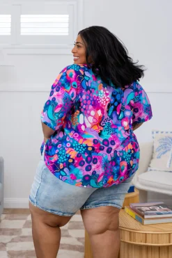 Proud Poppy Clothing Peak Top in Midnight Safari by Kasey Rainbow Hot
