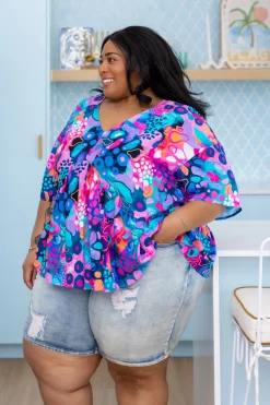 Proud Poppy Clothing Peak Top in Midnight Safari by Kasey Rainbow Hot