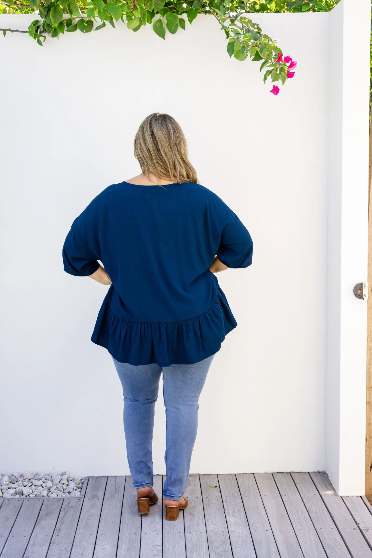 Proud Poppy Clothing Peak Top in Navy Fashion