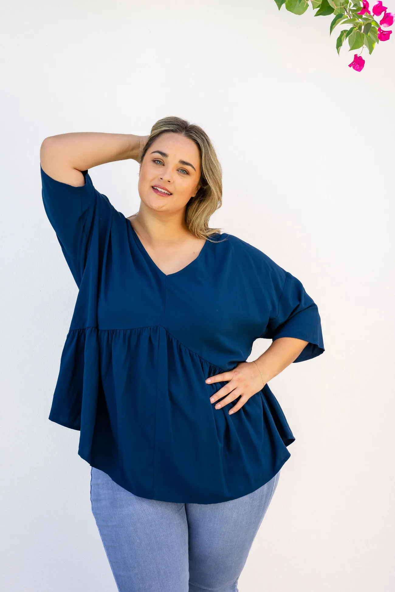 Proud Poppy Clothing Peak Top in Navy Fashion