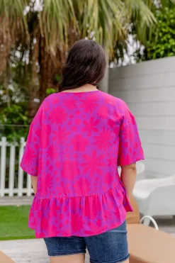 Proud Poppy Clothing Peak Top in Summer Floral by Kasey Rainbow Best