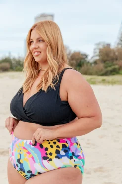 Proud Poppy Clothing Pearl Bikini Pants in Kasey Swim by Kasey Rainbow Clearance