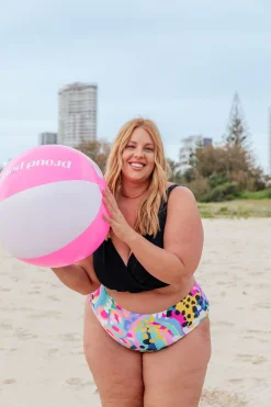 Proud Poppy Clothing Pearl Bikini Pants in Kasey Swim by Kasey Rainbow Clearance