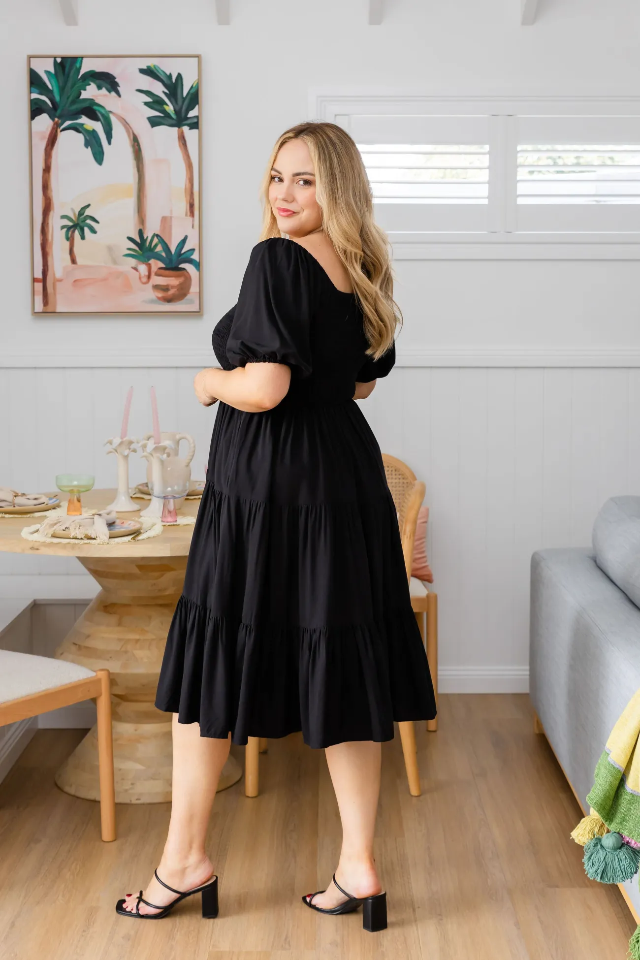 Proud Poppy Clothing Peri Midi Dress in Black Fashion
