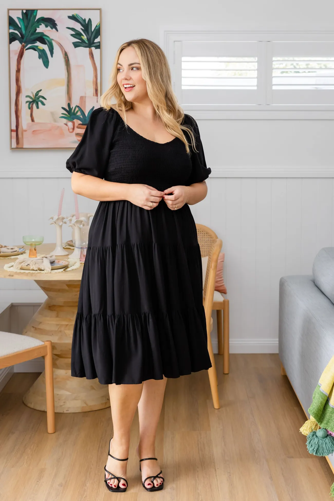 Proud Poppy Clothing Peri Midi Dress in Black Fashion