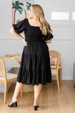 Proud Poppy Clothing Peri Midi Dress in Black Fashion