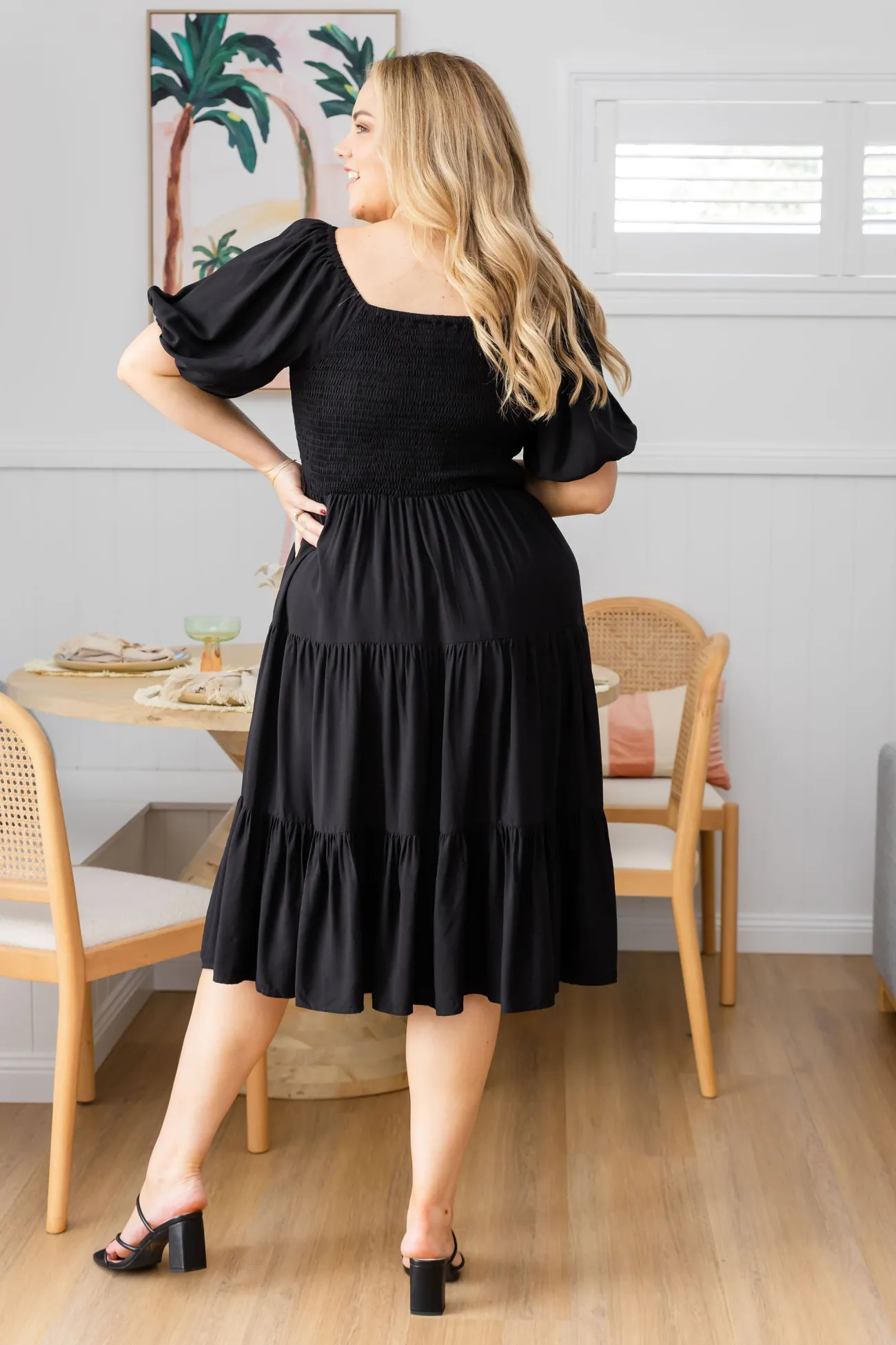 Proud Poppy Clothing Peri Midi Dress in Black Fashion