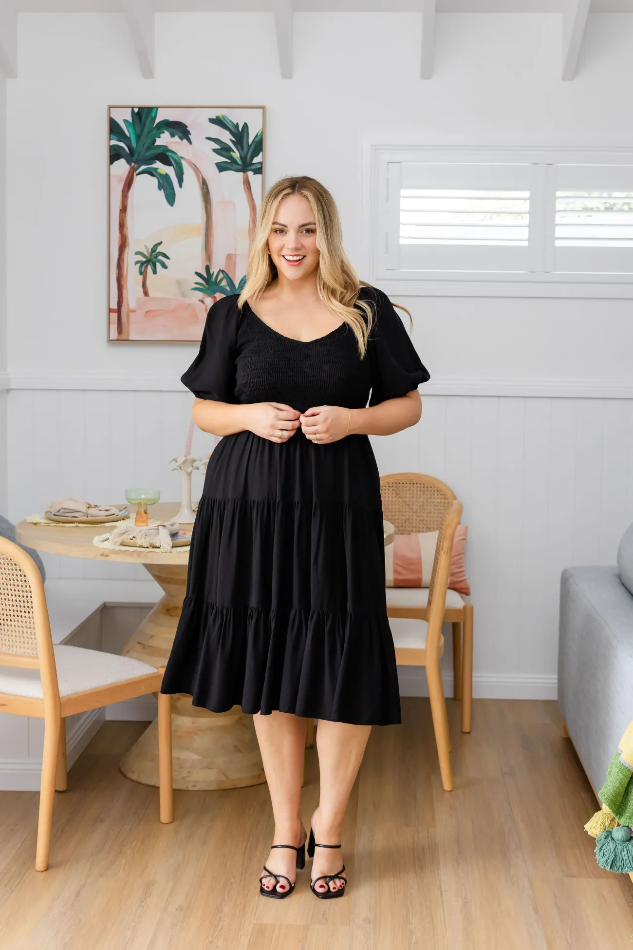 Proud Poppy Clothing Peri Midi Dress in Black Fashion