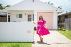 Proud Poppy Clothing Peri Midi Dress in Pink New