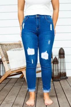 Proud Poppy Clothing Peta Jeans in Dark Blue DarkBlue Discount