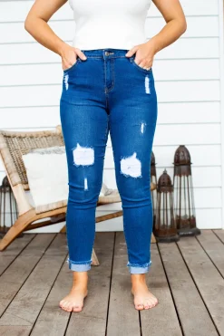 Proud Poppy Clothing Peta Jeans in Dark Blue DarkBlue Discount