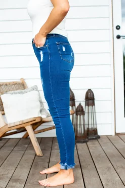 Proud Poppy Clothing Peta Jeans in Dark Blue DarkBlue Discount