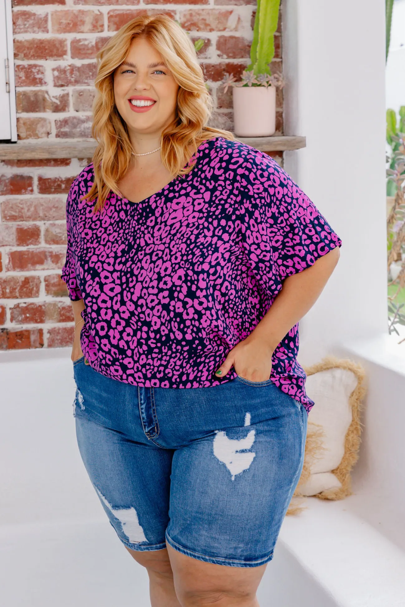 Proud Poppy Clothing Phoebe Purple Leopard Top Online