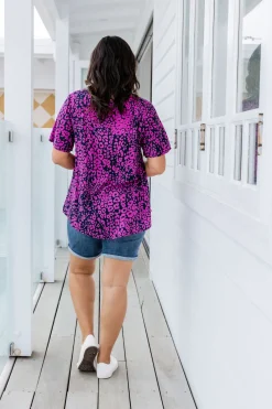 Proud Poppy Clothing Phoebe Purple Leopard Top Online