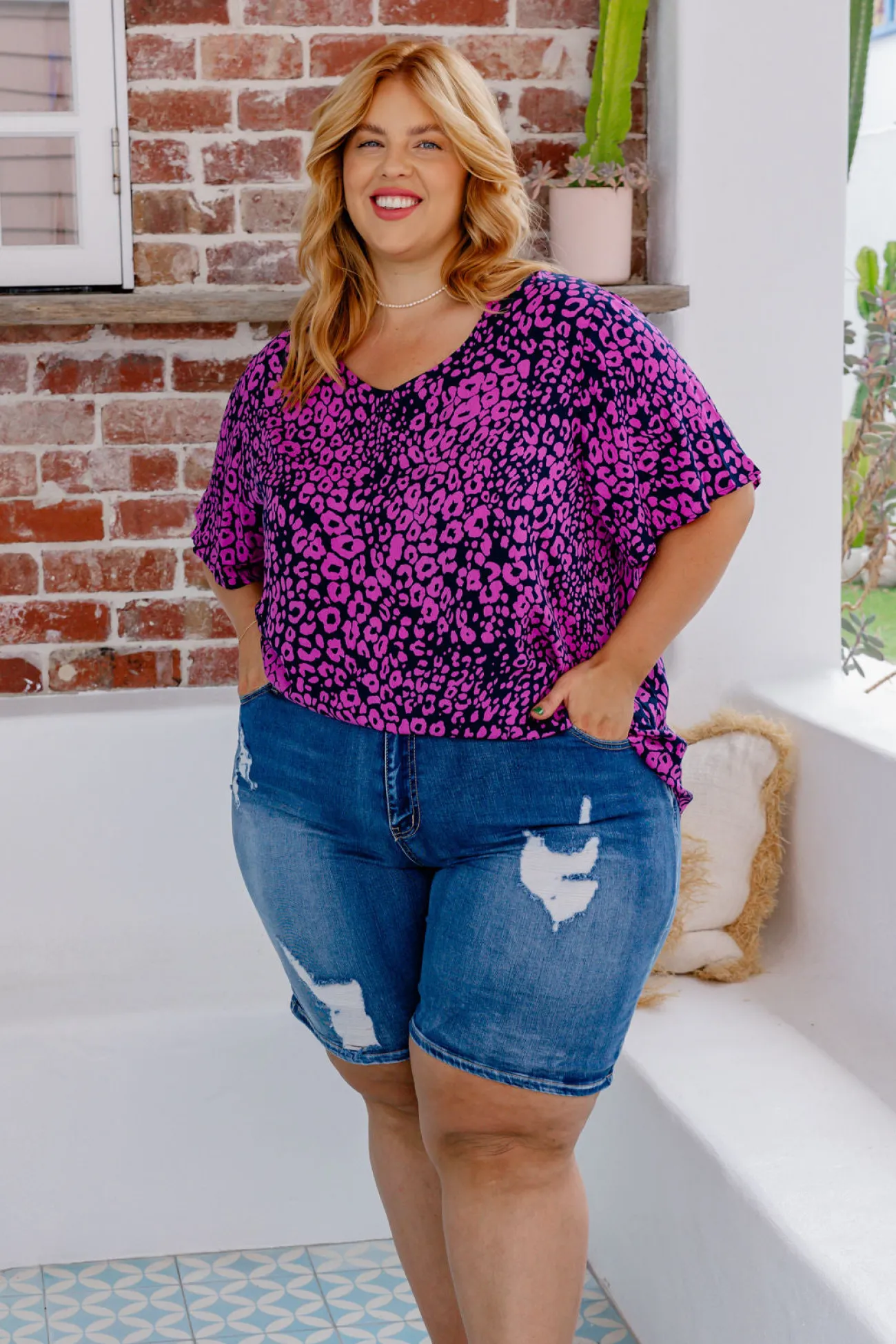 Proud Poppy Clothing Phoebe Purple Leopard Top Online