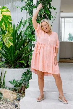 Proud Poppy Clothing Piper Dress in Orange Sahara OrangeSahara Hot