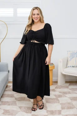 Proud Poppy Clothing Pippa Cut Out Dress in Black Online