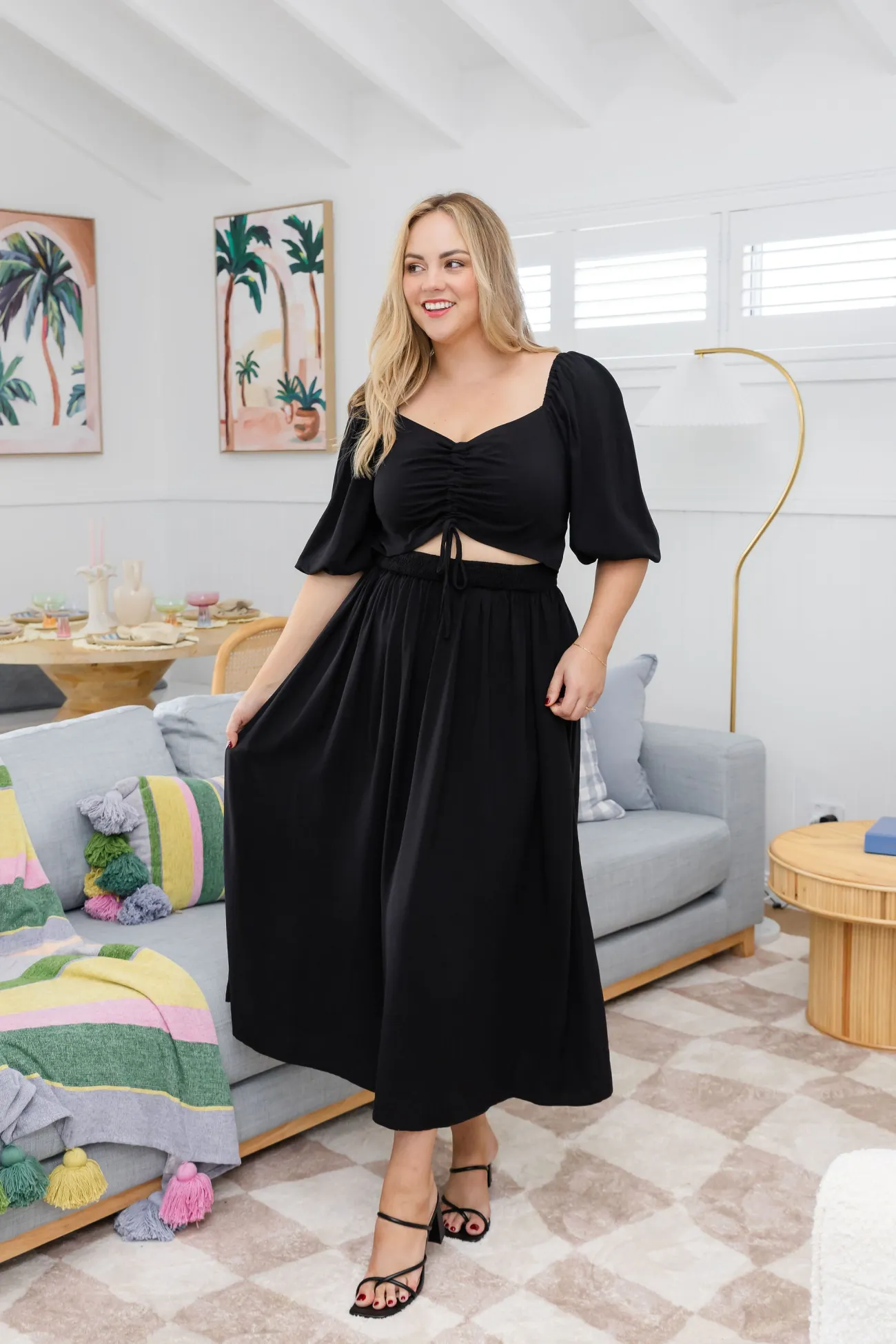Proud Poppy Clothing Pippa Cut Out Dress in Black Online